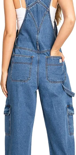 Vista 7 de Mono de mezclilla estilo chino estilo retro de los años 90