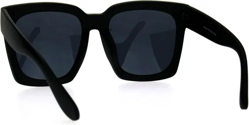 Vista 3 de Lentes de sol cuadrados de gran tamaño para mujer, modernos, hipster, a la moda, sombras