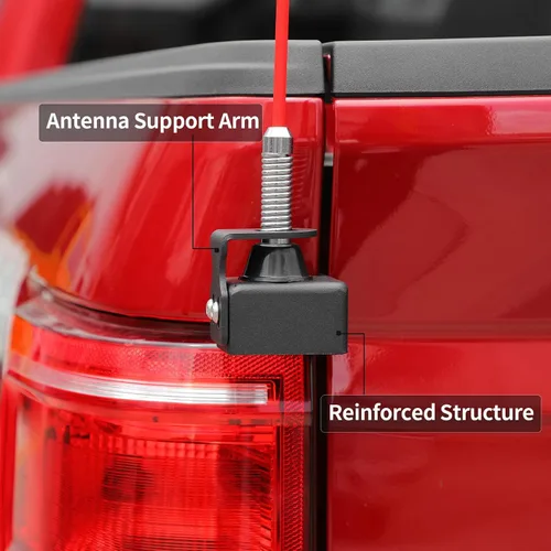 Vista 4 de Linskip Antena CB de Servicio Pesado Compatible con Montaje en Mástil de Puerta Trasera para Chevrolet Silverado y GMC-Sierra 1500 2014-2018