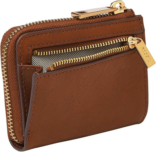Vista 4 de Fossil Cartera Liza de piel con cremallera L para mujer