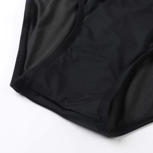 Vista 6 de RXRXCOCO - Traje de baño fruncido de una pieza, con cuello en V, para mujer, con control de abdomen y cuello halter