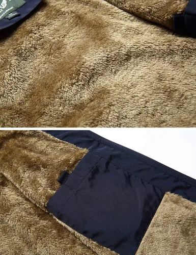 Vista 7 de Gihuo Chaleco de forro polar con forro de sherpa para hombre, chaleco de pesca de invierno para viajes