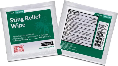 Vista 2 de Ever Ready First Aid Toallitas para aliviar picaduras, 100 unidades..