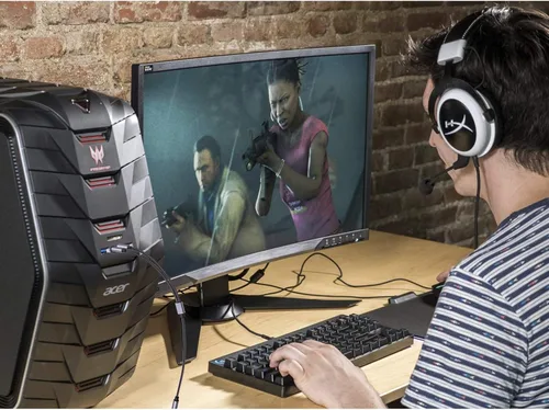 Vista 2 de Cable divisor de PC de repuesto para HyperX Cloud II, Alpha, Stinger, Core, Astro A10 A40, Turtle Beach Recon 70, SteelSeries, Sennheiser Game