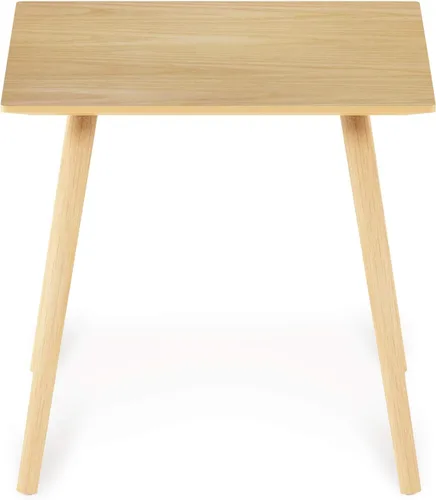 Vista 4 de Furinno Mesa auxiliar pequeña, cuadrada, roble