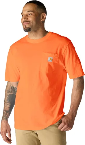 Vista 31 de Carhartt Camiseta con bolsillo Iconic K87 para hombre Piedra azul
