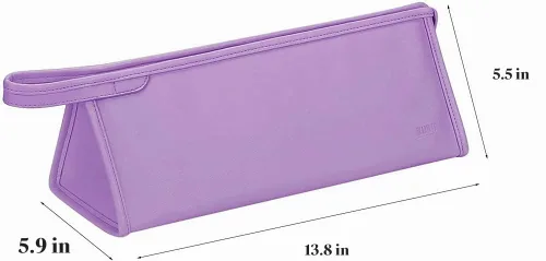 Vista 3 de BUBM Bolsa de almacenamiento de viaje portátil para Dyson Airwrap y Shark Púrpura