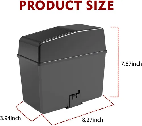 Vista 2 de 1 Paquete Bote de Basura para Carro con Tapa, 8.2" x 7.8" x 3.9" Capacidad Universal Impermeable Portátil Bote de Basura para Carro, Organizador