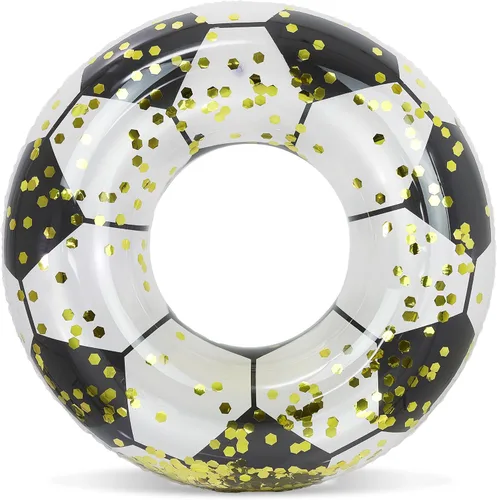 Vista 24 de POZA Flotador de Tubo Inflable para Piscina – Anillo de natación de confeti brillante, Tubo Inflable de Servicio Pesado Resistente a los Rayos UV