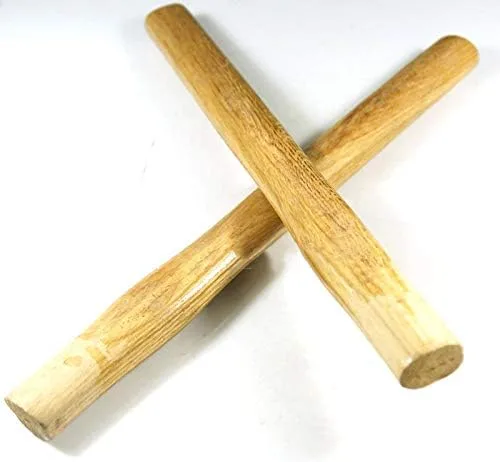 Vista 4 de Paquete de 2 martillos octogonales de madera con mango de madera, mango a prueba de golpes, martillos de repuesto, mazos, herramienta de mano de 13