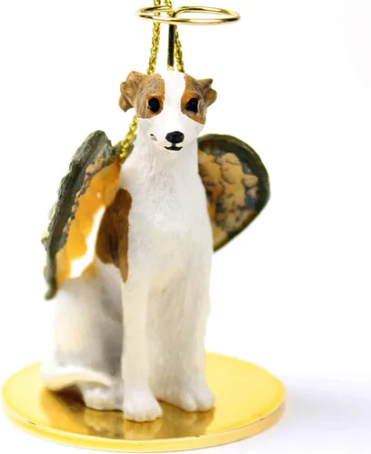 Vista 13 de Conversation Concepts Adorno navideño: Chihuahua, pelo largo 19-Dorado