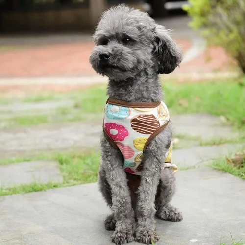 Vista 9 de Camisa para perros pequeños, lindas camisetas de algodón suave sin mangas para perros pequeños, gatos, chaleco para perritos, camiseta