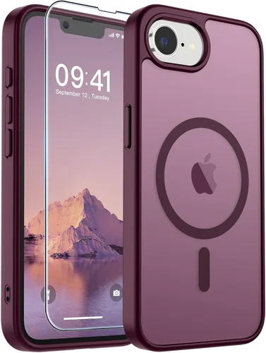 Vista 193 de SUPFINE Funda magnética para iPhone SE 2022 (3ª)/2020 (2ª), iPhone 8 (compatible con MagSafe) (protección contra caídas de grado militar), funda