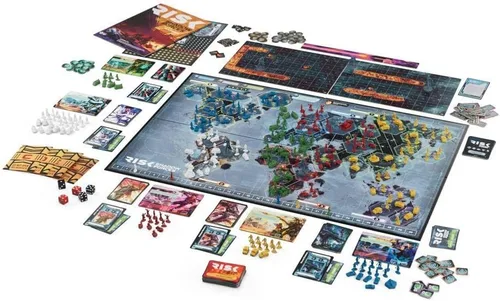 Vista 2 de Hasbro Gaming Avalon Hill Risk Shadow Forces - Juego de mesa de estrategia, juegos de guerra para adultos y familia, a partir de 13 años, para 3-5