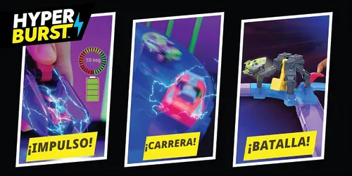 Vista 3 de Hyper Burst Jump Strike Playset Race and Battle! Customizable Race Track & Micro Scale Cars Over 600+ MPH Scale Speed!