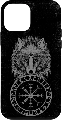 Vista 16 de Viking Aegishjalmur Runes Fenrir Odin Helm of Awe Phone Case for iPhone 17