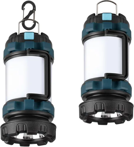 Vista 8 de 1 unidad de linterna de camping, luz LED para exteriores recargable, linternas con 1000 lúmenes, 6 modos, banco de energía de 4000 mAh, impermeable