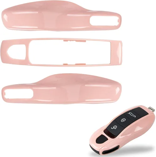 Vista 24 de Funda de llavero pintada de 3 piezas de repuesto - Compatible con llavero Porsche, MK1 (Gris Ágata)