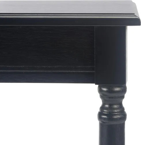 Vista 4 de SAFAVIEH Home Collection Tinsley - Mesa consola con estante inferior rectangular color negro