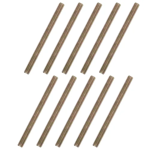 Vista 21 de uxcell 8 piezas de zinc de color totalmente roscado varilla 1/4"-20, 2" longitud, tornillo de rosca de acero al carbono para montaje de muebles