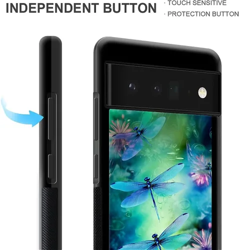 Vista 1440 de Compatible con Google Pixel 4A 5G Mobile Case Creative Acrylic Panel trasero Silicona Protección Grip especialmente diseñado para Google Pixel 4A 5G