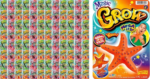 Vista 9 de JA-RU Magic Grow Ocean Theme Surtido Beach Life Sea Creatures Pool Toys