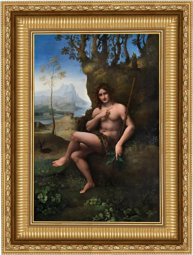 Vista 12 de ELITEART -La Belle Ferronnière por Leonardo DaVinci Reproducción de pintura al óleo Giclée de arte de pared impresiones en lienzo tamaño marcado: 29