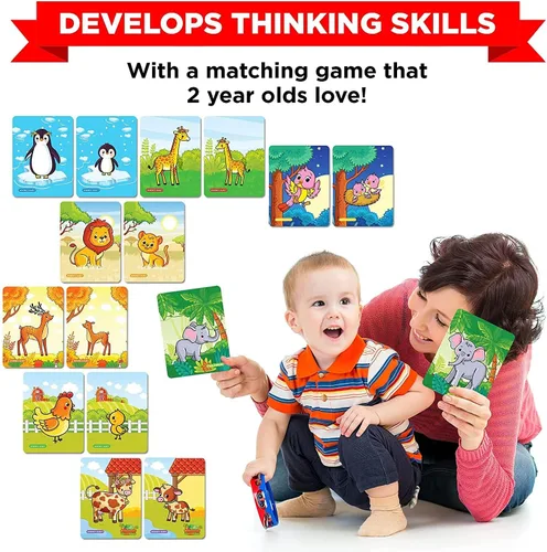 Vista 6 de Learnabee Juguetes para niños y niñas de 2 años Regalo para niños de 2 años Libros de mesa y actividades divertidas Juguetes
