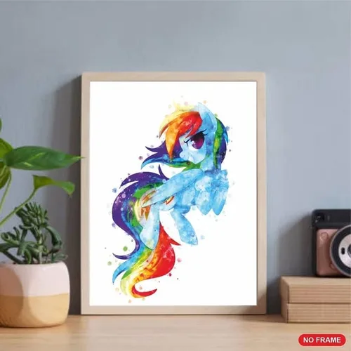 Vista 6 de PurpleheARTs Arte de pared de My Little Pony, póster de My Little Pony, decoración de habitación de poni para niños, juego de 6, sin marco, 8 x 10