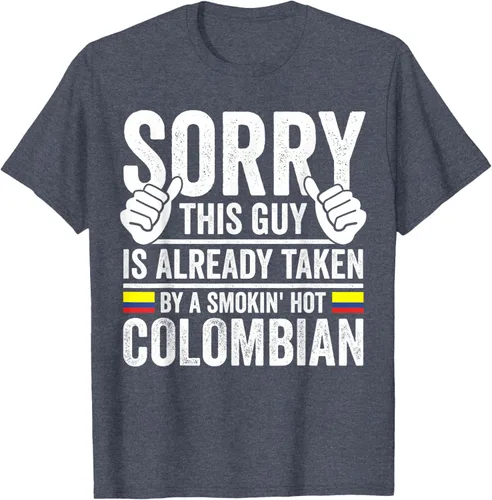 Vista 34 de Camiseta divertida de Colombia Heritage para hombre
