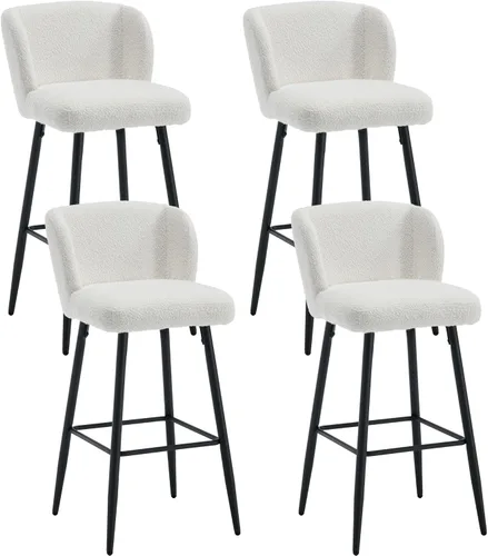 Vista 11 de RIVOVA Taburetes de bar de 26 pulgadas de altura de mostrador con respaldo, juego de 2 taburetes de bar modernos para encimera de cocina, taburetes