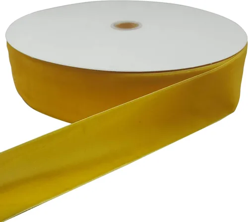 Vista 4 de Bobina de cinta de terciopelo de 10 yardas, disponible en muchos colores (Beige, 1 1/2 pulgadas)
