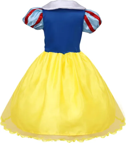 Vista 8 de Latocos Disfraz de princesa para niñas, paños de vestir para niña pequeña con accesorios para peluca, cumpleaños, Halloween, cosplay