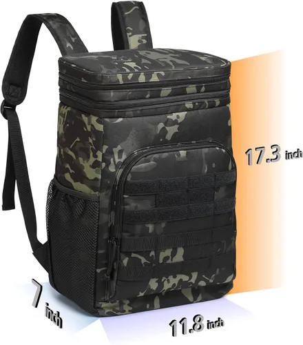 Vista 3 de TACTICISM Tactical Cooler Backpack Insulated Leak-Proof - 24L Heavy Duty Lunch Backpack for Men Women Adults, Soft Ice Chest Backpack as Gift Work