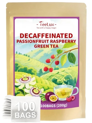 Vista 15 de TeeLux Bolsas de té verde menta, té verde con menta, menta verde y citronela, con cafeína, 100% real y natural, 100