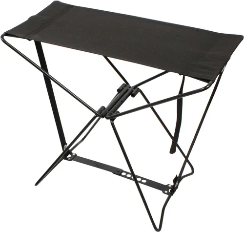 Vista 2 de Rothco Taburete plegable para campamento - Asiento ligero y portátil para aventuras de camping (negro)