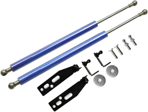 Vista 9 de TSUBASA Soportes de elevación para Fiat 500 2007-2022 Capó delantero Modificar fibra de carbono Amortiguadores de choque cargados a gas Barra