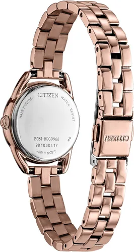 Vista 3 de Citizen - Reloj Drive de cuarzo con correa de acero inoxidable para mujer, reloj casual 11, rosa