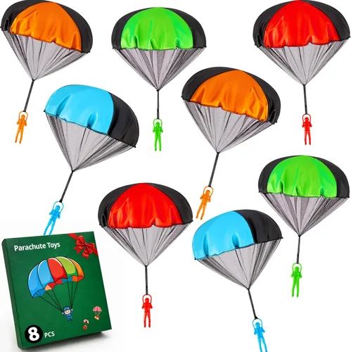 Vista 13 de Yeeeasy Juguetes de paracaídas sin enredos para niños, juego de vuelo al
