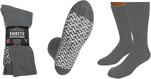 Vista 15 de Personal Touch Calcetines unisex para hombre o mujer, para diabéticos, cómodos, para hospital, 9 pares