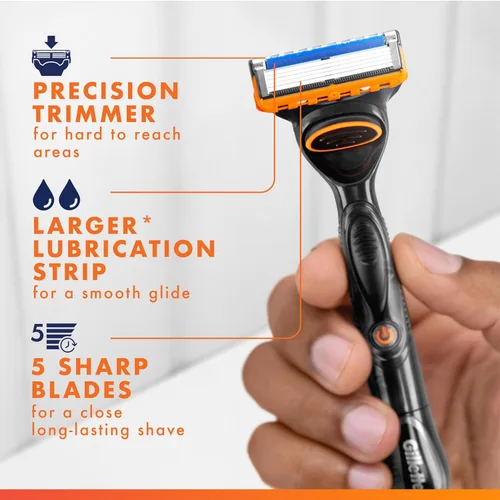 Vista 3 de Recambios para cuchillas de afeitar manuales para hombres, Gillette Fusion, 4