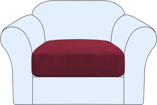 Vista 36 de Funda de cojín elástica para sofá, funda de asiento, funda de sofá de dos plazas, protector de elastano elástico para muebles para asiento (negro, 1)