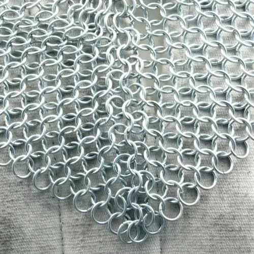 Vista 3 de Medieval Warrior Chainmail Coif Armor, 18.75 Inches