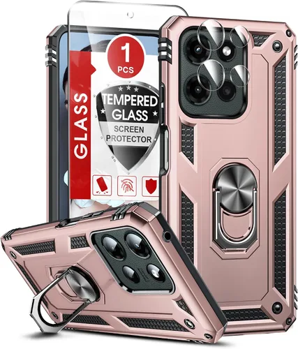 Vista 109 de LeYi Funda para Moto G Stylus 2022 4G (no compatible con 5G), funda para Moto G Stylus con 2 protectores de pantalla, funda protectora de grado Oro