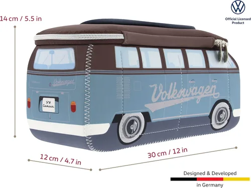 Vista 3 de BRISA VW Collection - Volkswagen - Bolsa universal de neopreno para maquillaje, cosméticos, artículos de tocador para farmacia de viaje, en diseño