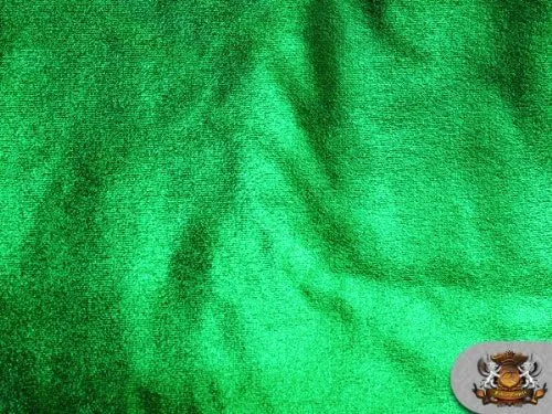 Vista 2 de 1 tela metálica de elastano verde esmeralda/60 pulgadas, vendido por The Yard