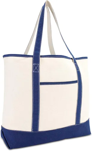 Vista 11 de Bolsa de mano de lujo con parte superior abierta de 22 pulgadas con bolsillo exterior