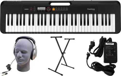 Vista 9 de Casio CT-S200BK EPA - Paquete de teclado prémium de 61 teclas con auriculares, soporte, fuente de alimentación, cable USB de 6 pies y software