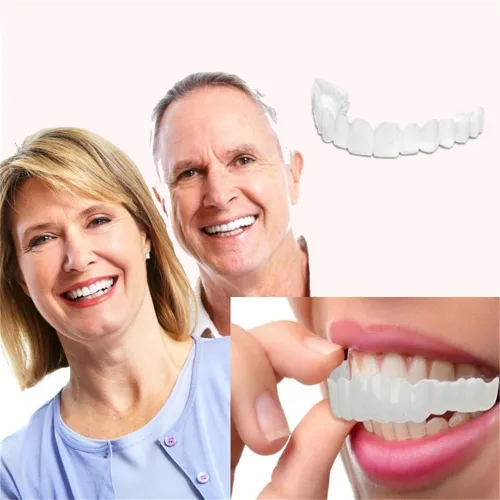 Vista 2 de 2 pares de sonrisas ajustables, cómodo ajuste seguro, superior e inferior incluidos (4.0)