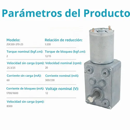 Vista 7 de DC 12V 25RPM 4.4 lbs.cm 0.236 in Ejes individuales Motor de engranaje helicoidal reversible con cable, motor de reducción de velocidad de alto par